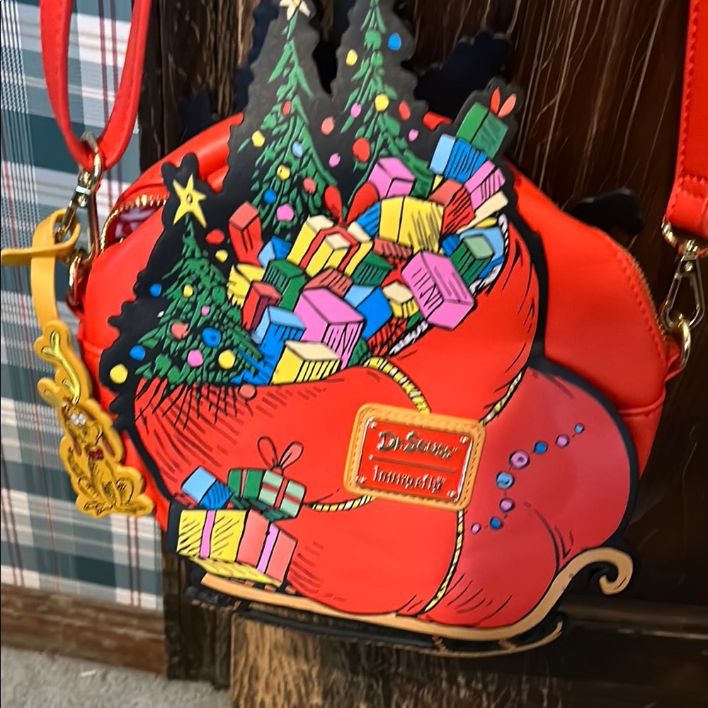 Loungefly Red Christmas Crossbody Bag